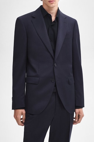 Veste en laine - Bleu marine