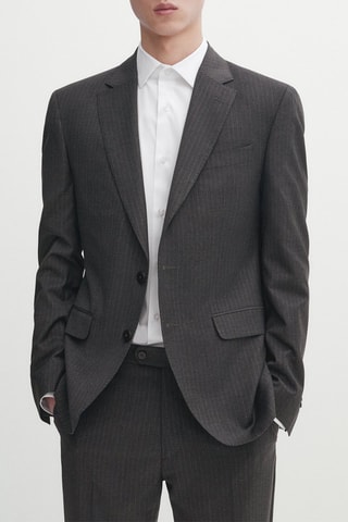 Veste en laine - Gris anthracite