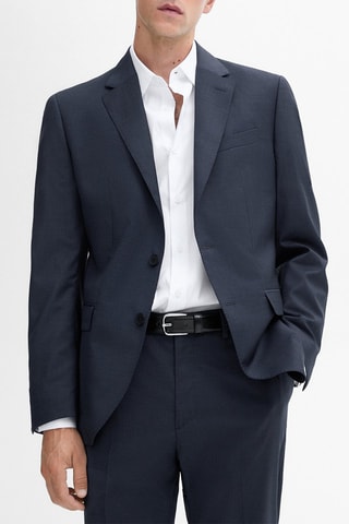 Veste en laine - Bleu marine