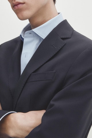 Veste en laine - Bleu marine