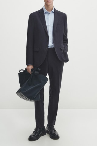 Veste en laine - Bleu marine