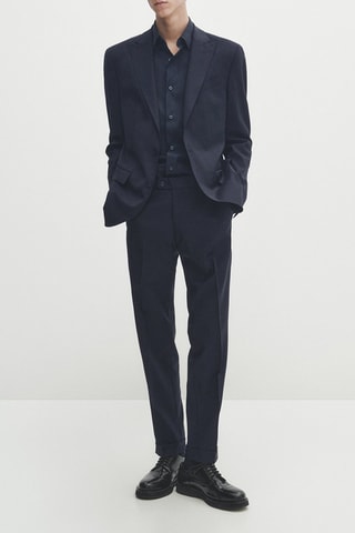 Veste en laine - Bleu marine