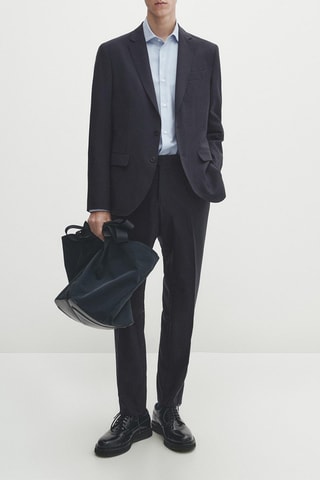 Veste en laine - Bleu marine
