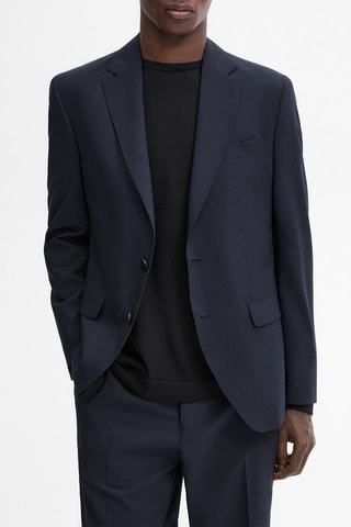 Veste en laine - Bleu marine