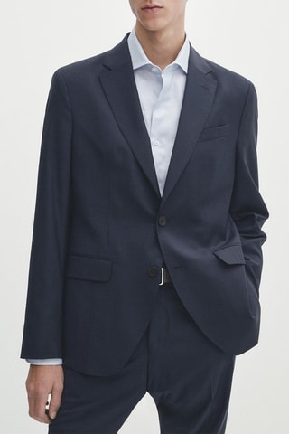 Veste en laine - Bleu marine
