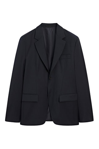 Veste de costume en laine - Bleu marine