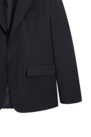 Veste de costume en laine - Bleu marine