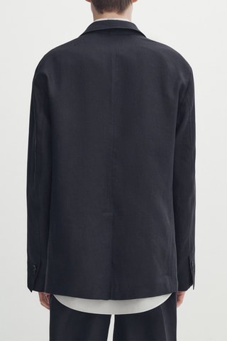 Veste de costume en laine - Bleu marine