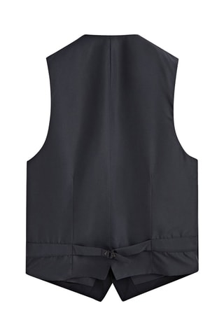 Gilet de costume en laine - Bleu marine