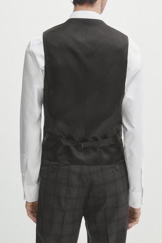Gilet de costume en laine - Gris