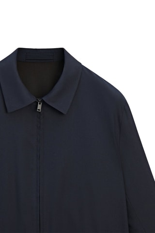 Blouson en laine - Bleu marine