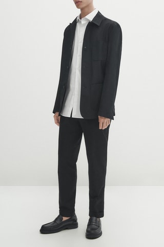 Chemise regular - Blanc