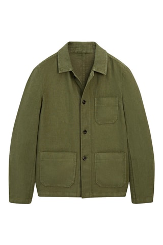 Surchemise en lin - Vert