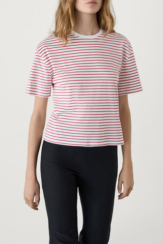 T-shirt - Blanc et rouge
