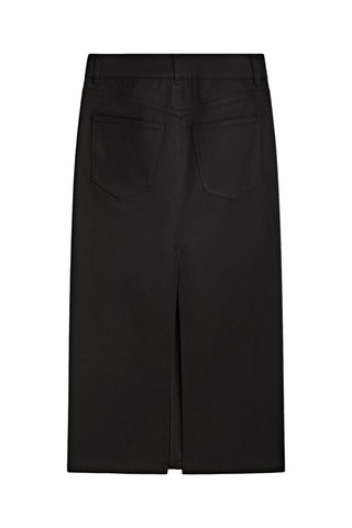 Jupe droite taille haute - Noir