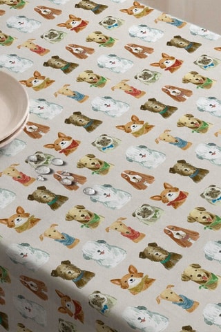 Nappe antitache rectangulaire Caninos - Beige
