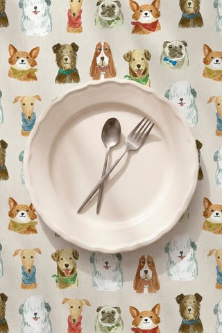 Nappe antitache rectangulaire Caninos - Beige