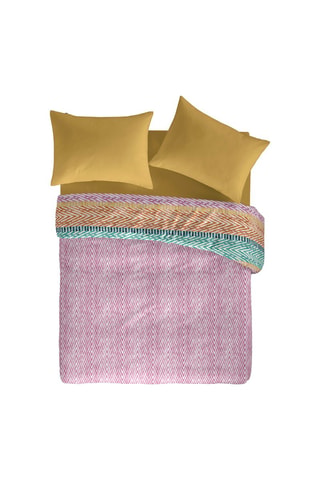Housse de couette en coton 57 fils/cm² Addison - Rose