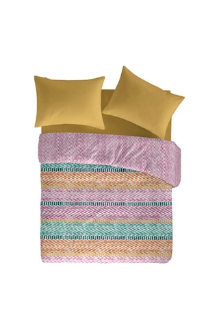 Housse de couette en coton 57 fils/cm² Addison - Rose