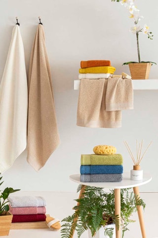 3 serviettes Living - Gris clair