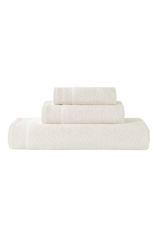 3 serviettes Living - Blanc