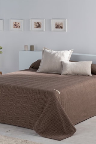 Couvre-lit Paines - Marron