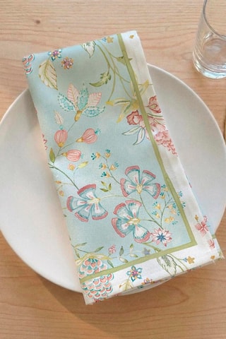 Serviette de table Kilim - Bleu clair