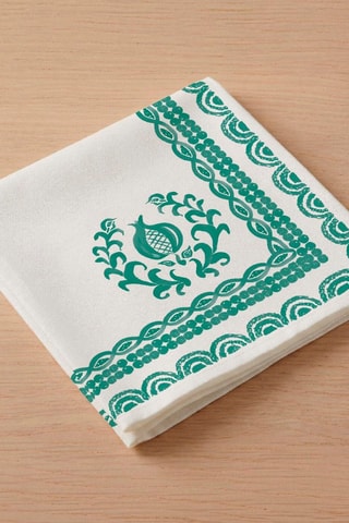 4 serviettes de table Mosaic - Vert