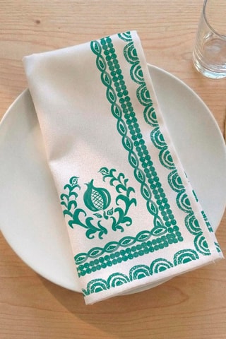 4 serviettes de table Mosaic - Vert