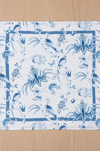 4 serviettes de table Peacock - Bleu