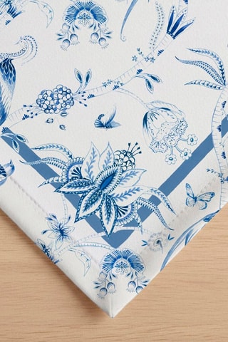 4 serviettes de table Peacock - Bleu