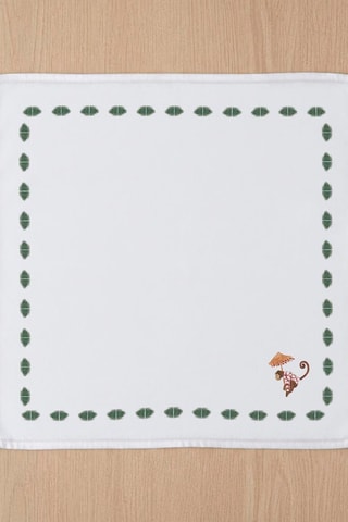 4 serviettes de table Manyara - Blanc