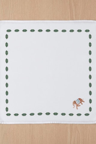 4 serviettes de table Manyara - Blanc