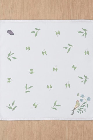 4 serviettes de table Robin - Blanc