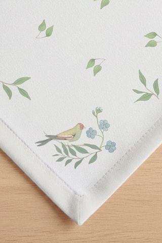 4 serviettes de table Robin - Blanc