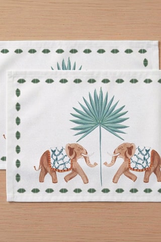 2 sets de table Manyara Ind - Blanc