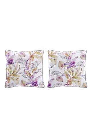 2 coussins en coton 57 fils/cm² Ulutu - Multicolore - 50 x 50 cm