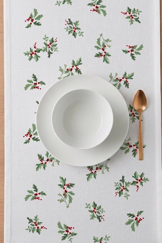 Chemin de table coton Renos - Blanc