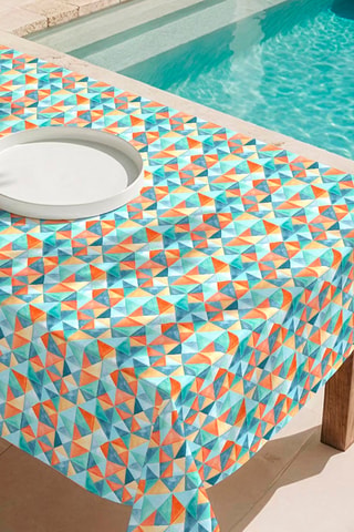 Nappe antitache Happycircus - Bleu