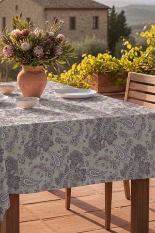 Nappe antitache Levilla - Taupe et violet