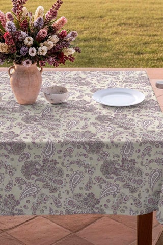 Nappe antitache Levilla - Taupe et violet