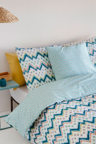 Housse de couette réversible Batu - Bleu