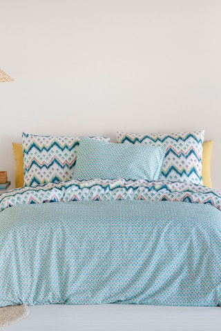 Housse de couette réversible Batu - Bleu
