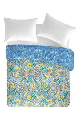 Housse de couette réversible Enna - Bleu