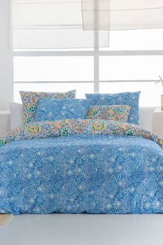 Housse de couette réversible Enna - Bleu