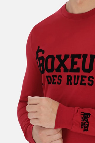 Camiseta - Burdeos y negro