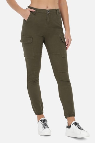 Pantalón de tiro alto - Verde