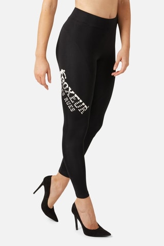 Leggings deportivos de tiro alto - Negro