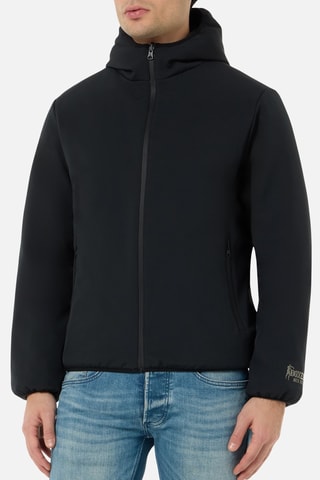 Chaqueta con capucha reversible - Negro