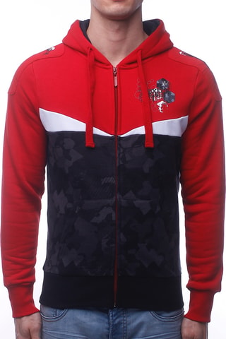 Sudadera con capucha - Rojo